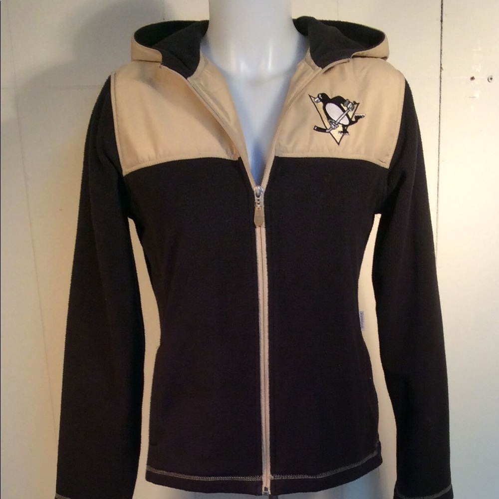 Reebok Pittsburgh Penguins women’s hooded Jacket M 💕